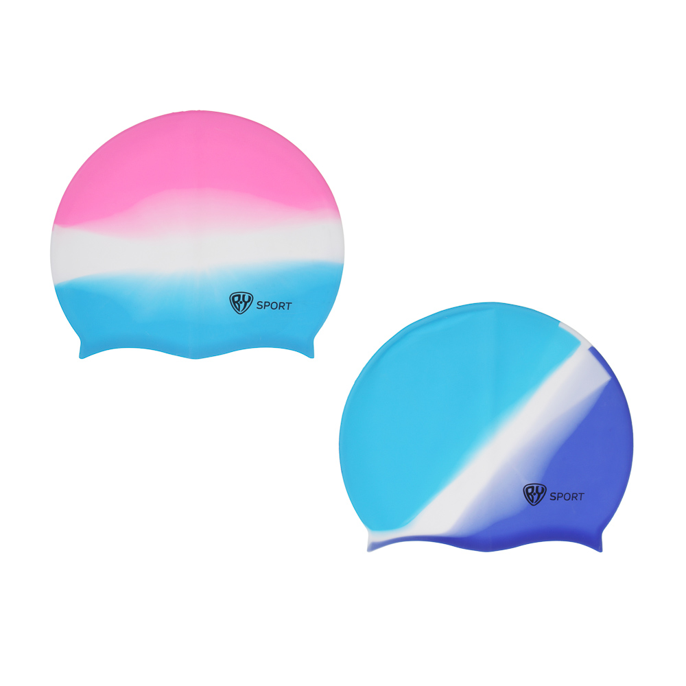 Шапочка для плавания тм BY SPORT, 22х18см, силикон - #1