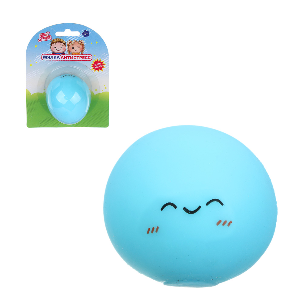 BY Мялка антистресс "Русские Супергерои" TPR, d=5см, 4 дизайна - #1