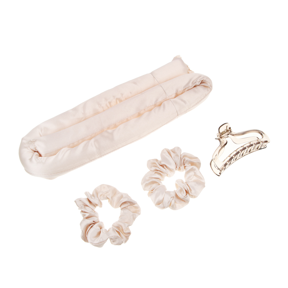 ЮНИLOOK Набор для завивки локонов (бигуди-лента, 2 резинки, краб), полиэстер, 3 цвета, ACS25-20 - #3