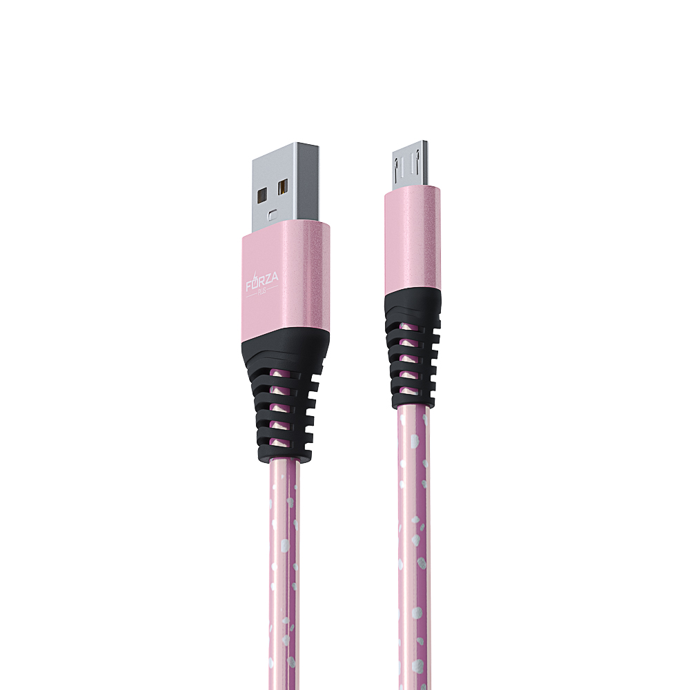 FORZA Кабель для зарядки Звёздное небо Micro USB, 1м, 2А, 4 цвета, пакет - #15