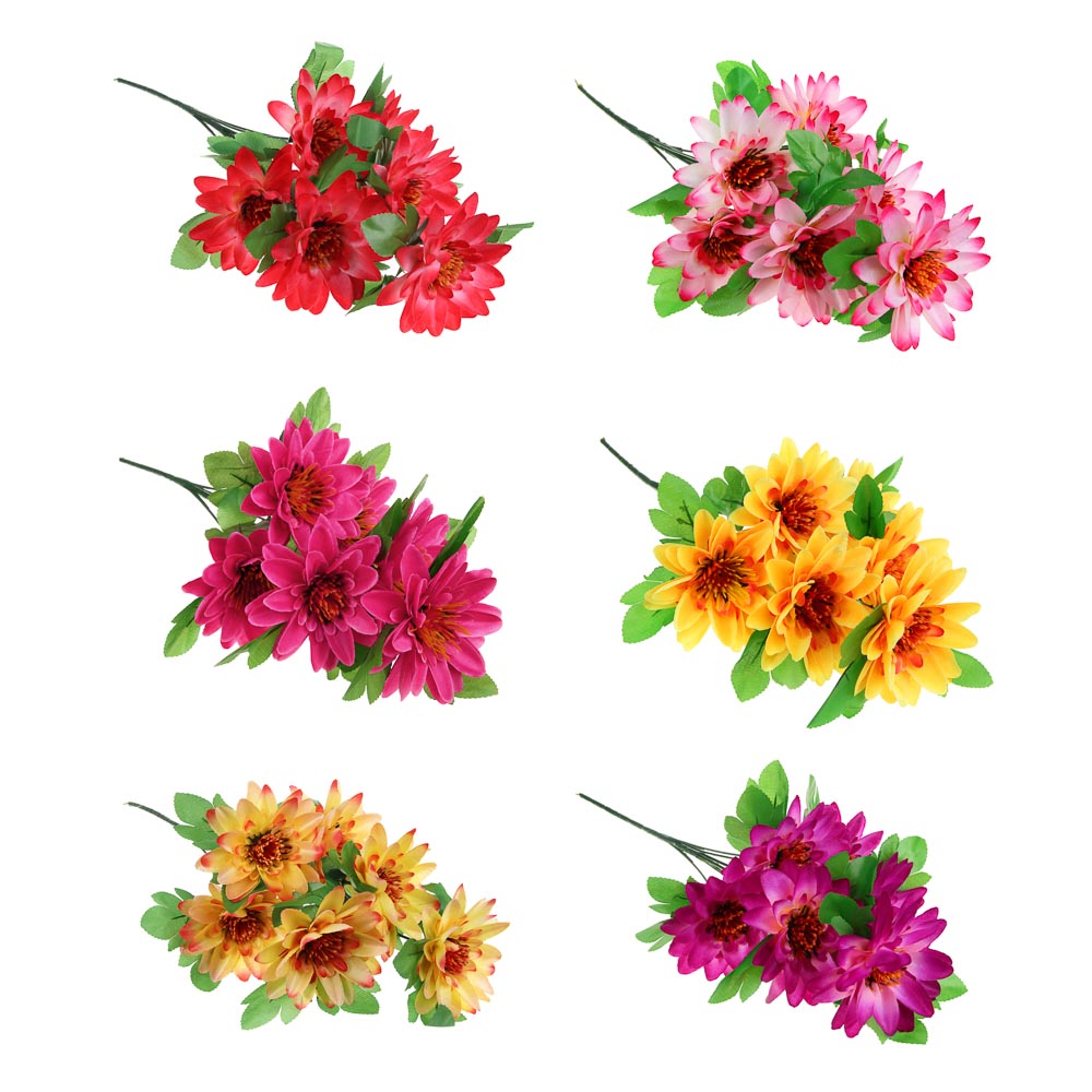 LADECOR Букет искусственных цветов, 40-44 см, пластик, 6 цветов - #1