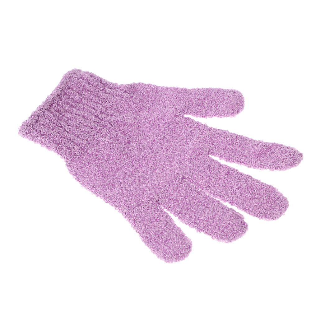 Мочалка перчатка тм ЮL с отшелушивающим эффектом, полиэстер, 18см, 5 цветов, МС24-06 - #8