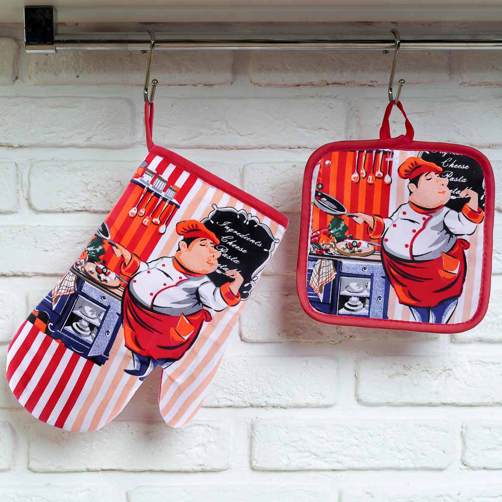 PROVANCE Ассорти Прихватка, полиэстер, 17х17см, 3 дизайна - #6