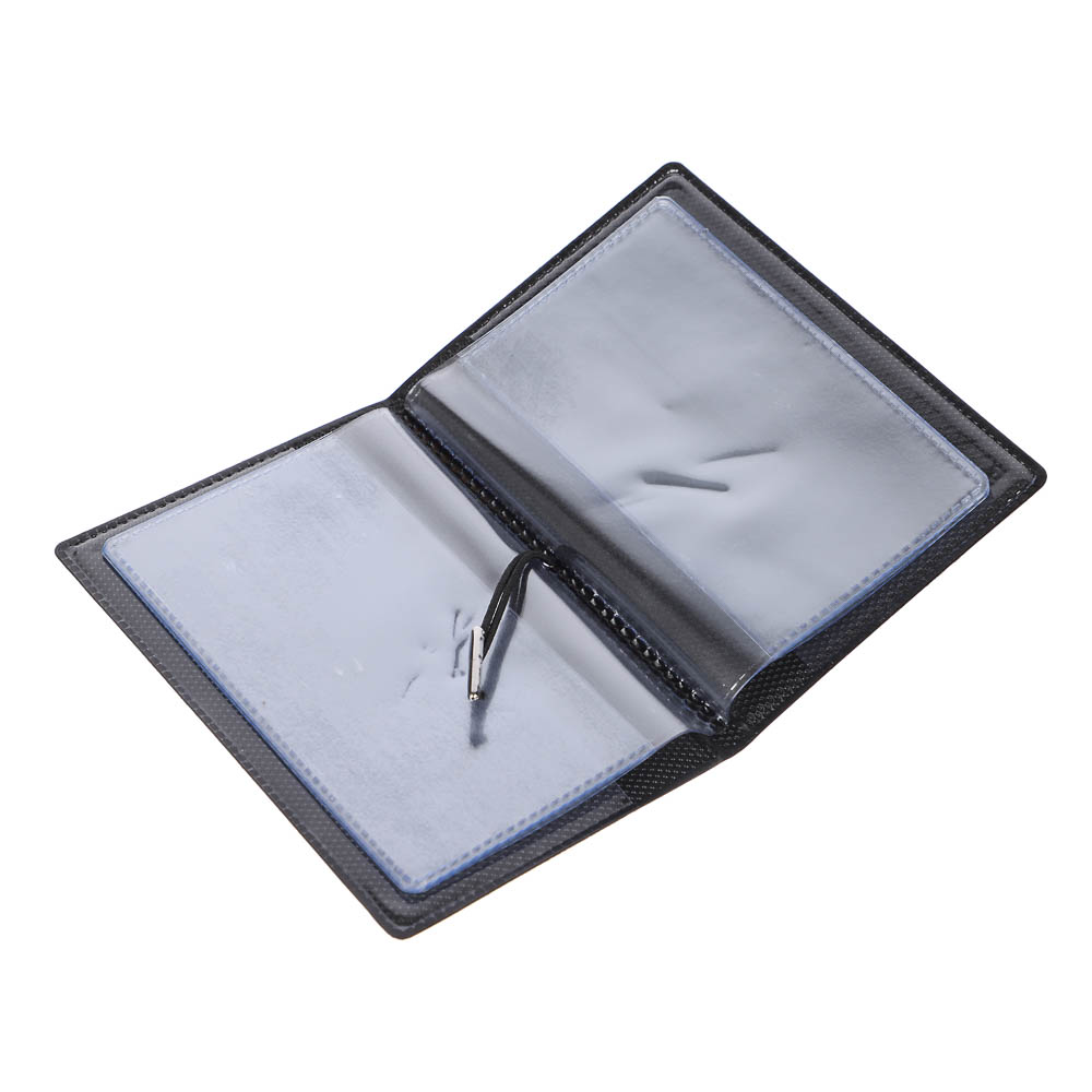 Визитница-картхолдер тм ЮL на 10 карт с удерживающей резинкой, ПВХ, 10,4х7см, 6 дизайнов - #13