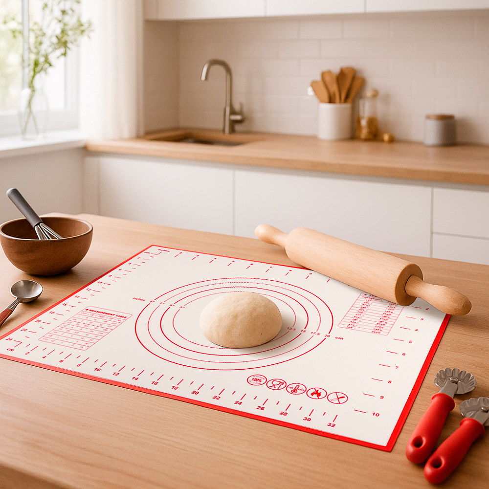 VETTA Коврик для раскатки теста с разметкой, 40x30см, силикон - #9