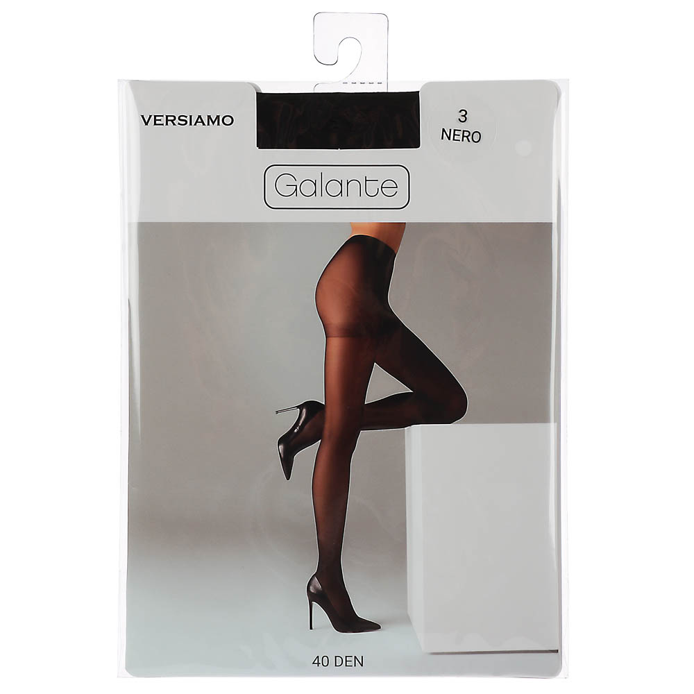 GALANTE Versiamo Колготки 40 DEN с шортиками, 85% полиамид, 15% эластан, размер 3, цвет черный - #5
