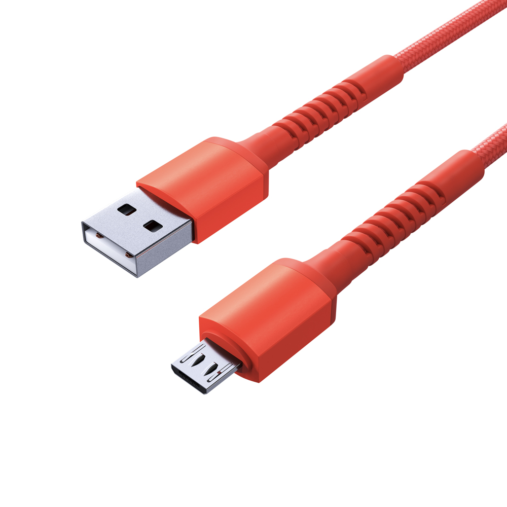 BY Кабель для зарядки XXL Micro USB, 2 м, Быстрая зарядка QC3.0, красный - #4