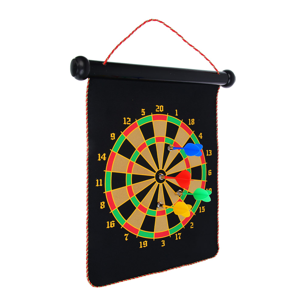 Дартс магнитный, 4 дротика, 35х28см, пластик, текстиль, магнит - #4