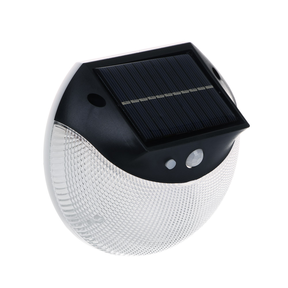 ЕРМАК Светильник настенный уличный с датчиком движ., на солн.батарее, 24 LED, 1200мАч, 13x5,5x11,5см - #1