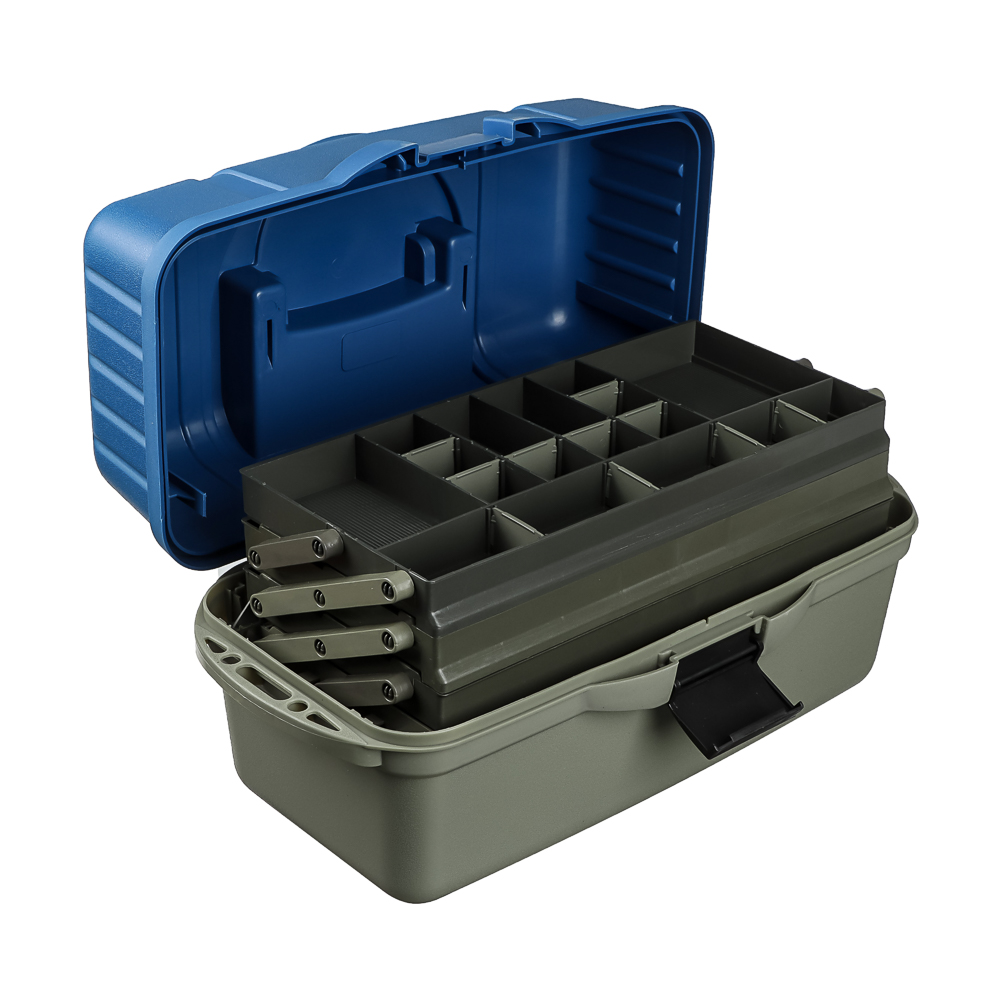 AZOR FISHING Ящик рыболова трехполочный, 45x22,x24см, пластик, синий (MB-PL-07_2) - #6