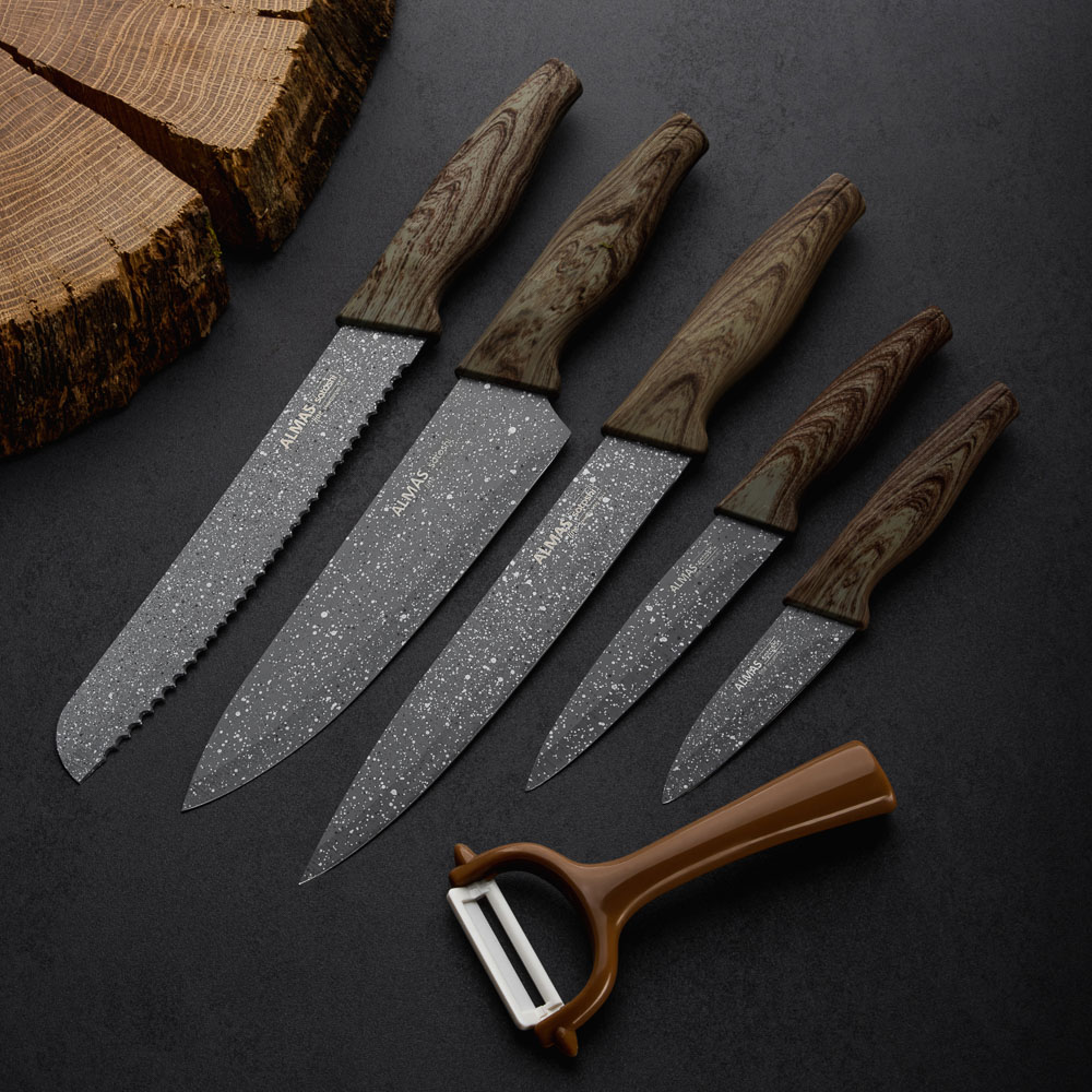 Набор ножей кухонных SATOSHI Алмаз, 6 предметов, в магнитной коробке - #8