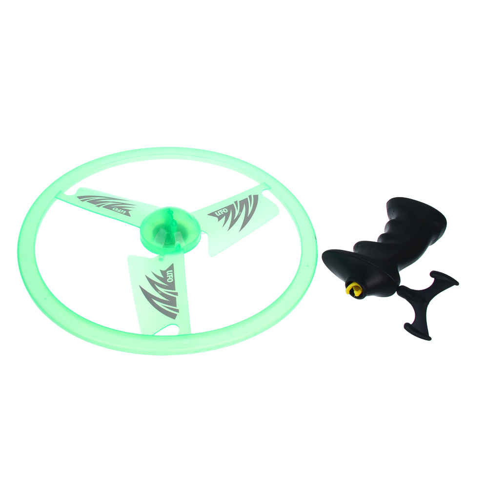 Запускалка с вертушкой большая механическая, 3х13AG, свет, d 25см, PP - #4