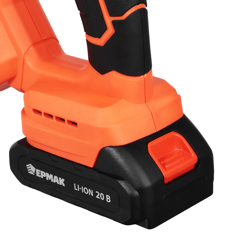 ЕРМАК Пила сабельная на АКБ 20В, 2,0А Li-ion (1шт) з/у, 0-3000 ход/мин, 150мм глуб,реза дер, (ONE) - #8