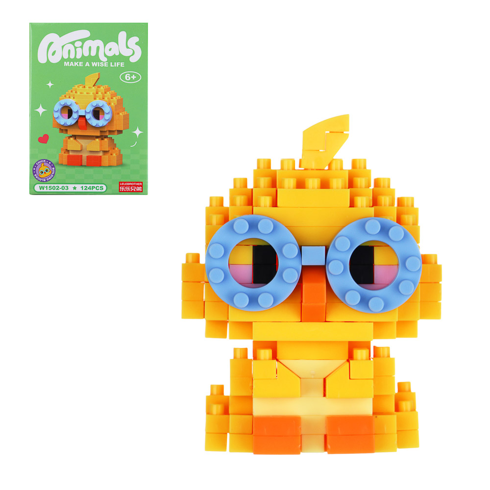 Конструктор мини 3D "Зверюшики", ABS, 7,8х4,1х11,3см, 6 видов - #1