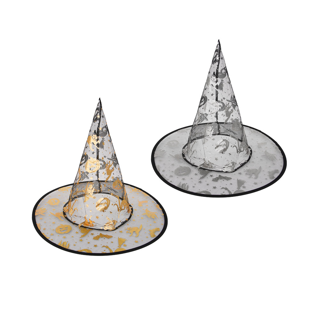 СНОУ БУМ Колпак волшебника, 38х32см, полиэстер, 2 дизайна - #1
