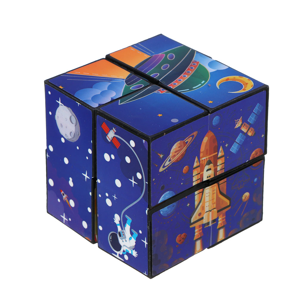 ИГРОЛЕНД Головоломка 3Д "Магнитный куб", PP, 6х6см, 3 дизайна - #13