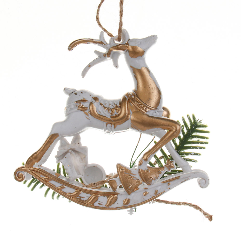 СНОУ БУМ Олень, 9,5х10 см, пластик, 26-628 - #4