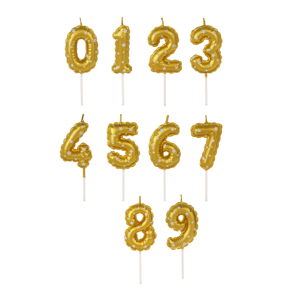 Свеча для торта тм Fntastic 5,2 см, в форме цифр (0-9), парафин - #1