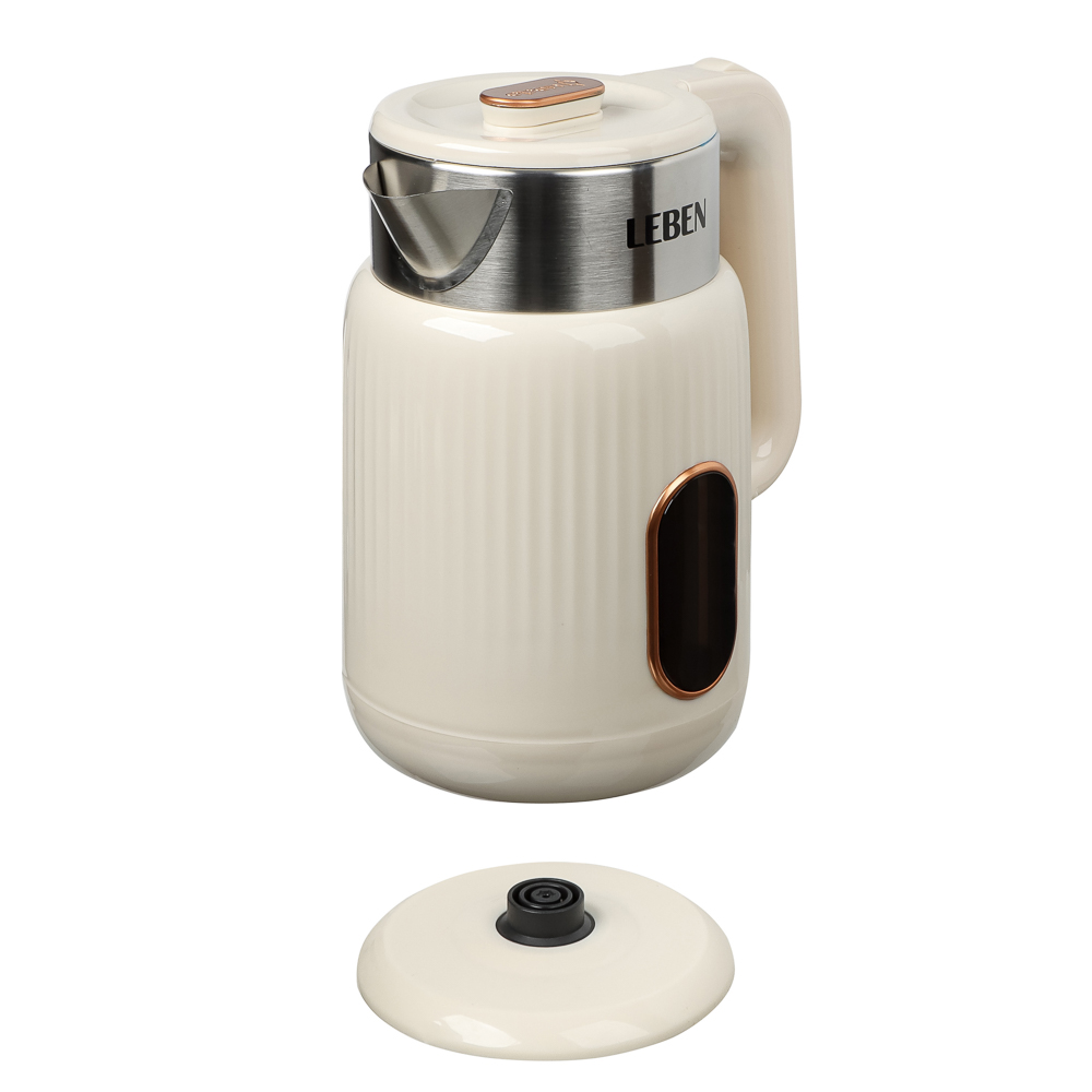 LEBEN Чайник электрический 2л, 1500Вт, пластик - #3