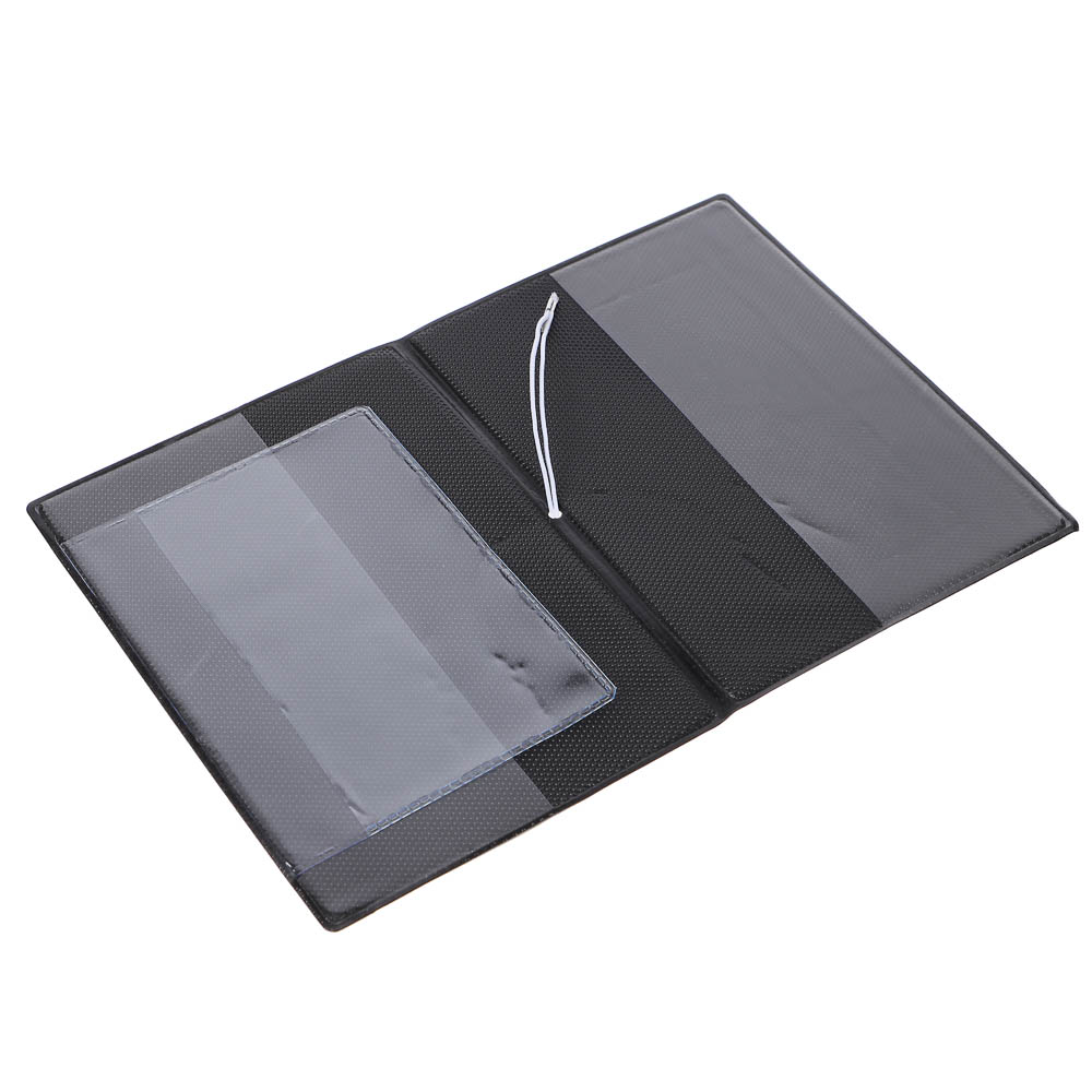 Обложка для паспортатм ЮL с отд.для карт и удерживающей резинкой , ПВХ, 13,7х9,6см, 6 дизайнов, #2 - #3