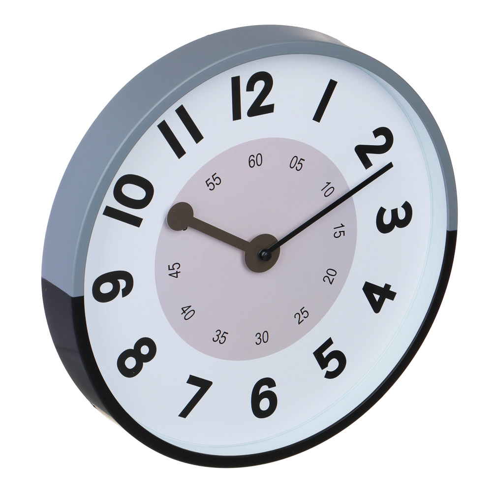 LADECOR CHRONO Часы настенные круглые, пластик, 30,5х30,5х4,5 см, 1xАА, арт.2-24 - #2