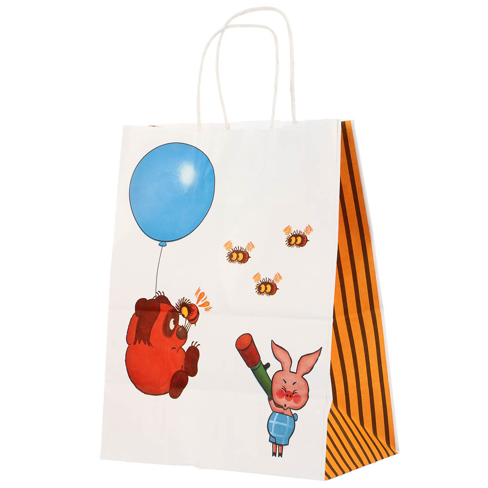 Пакет подарочный с кручеными ручками 24х14х30см, "Винни-Пух. Пожуж-ж-жим", в ассортименте - #5