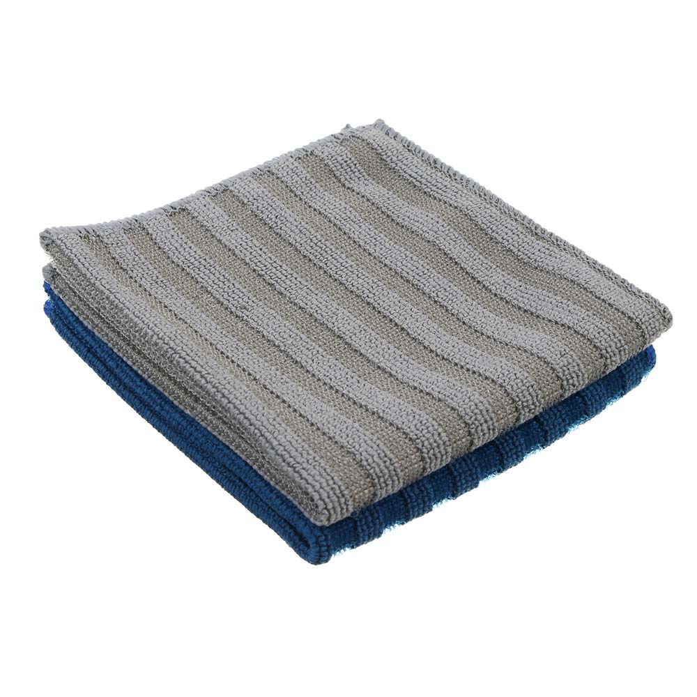 VETTA Набор салфеток из микрофибры, для сильных загрязнений, 2шт, 30х30см, 300г/м2 - #5