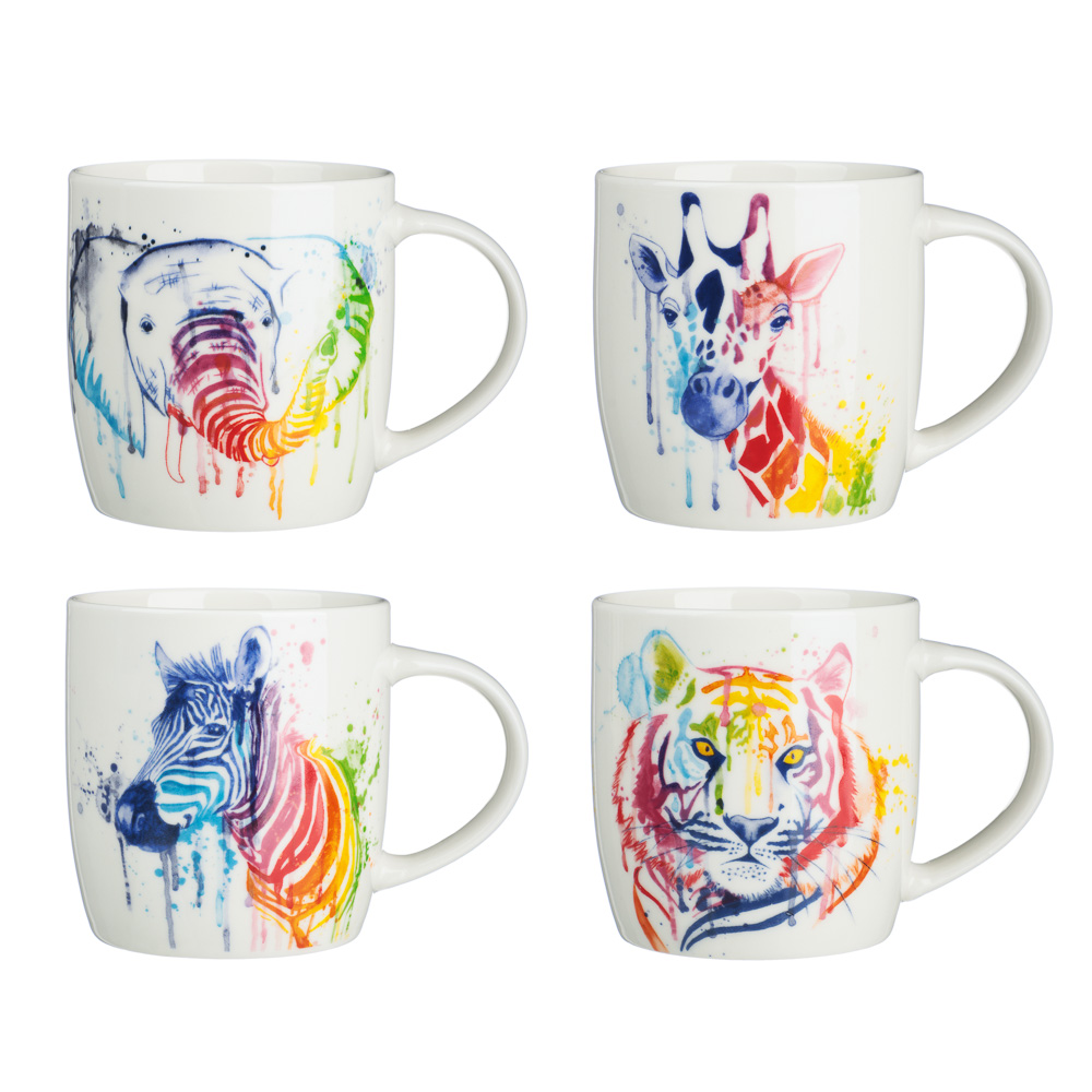 MILLIMI Кружка Сафари, 350мл, фарфор, 4 дизайна - #1