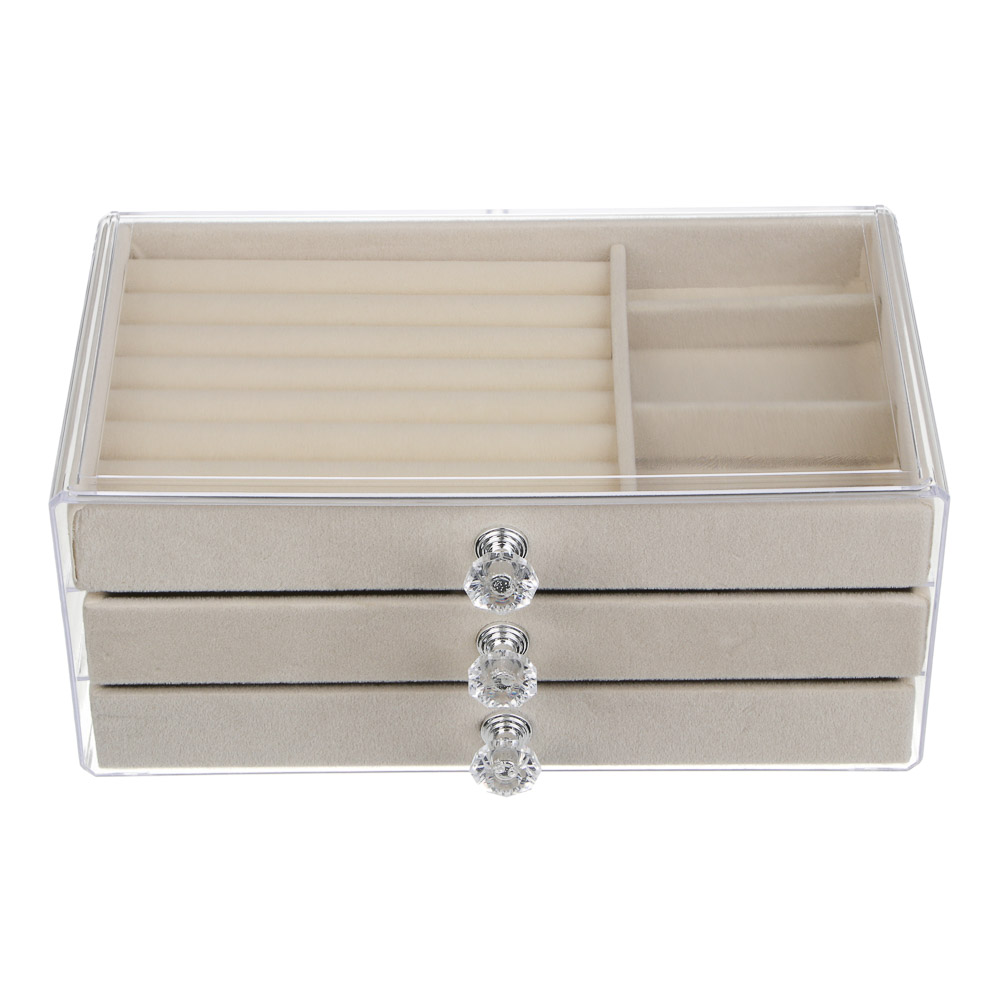 Шкатулка для украшений, 10,5x13,5x23,5 см, ПВХ, 2 цвета - #3