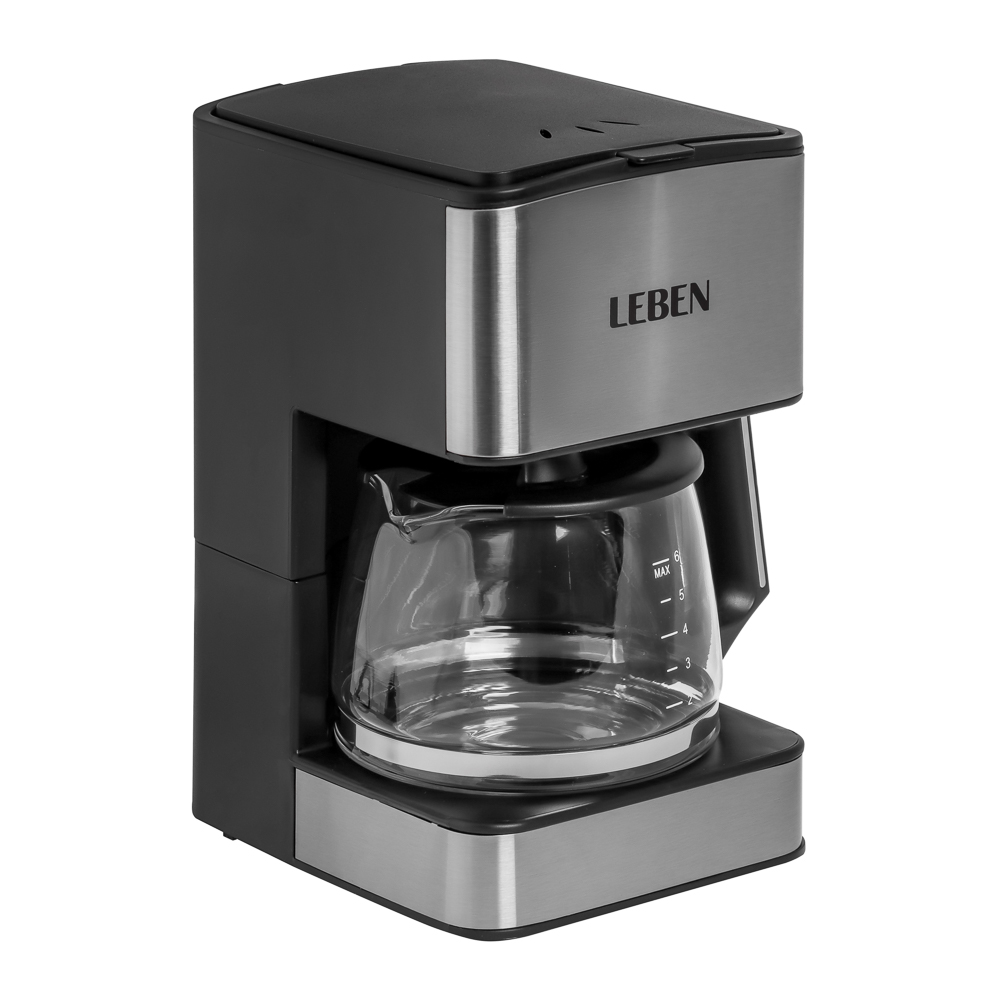 LEBEN Кофеварка капельная 680Вт со стеклянной колбой с функцией автоотключения 0,8л - #1