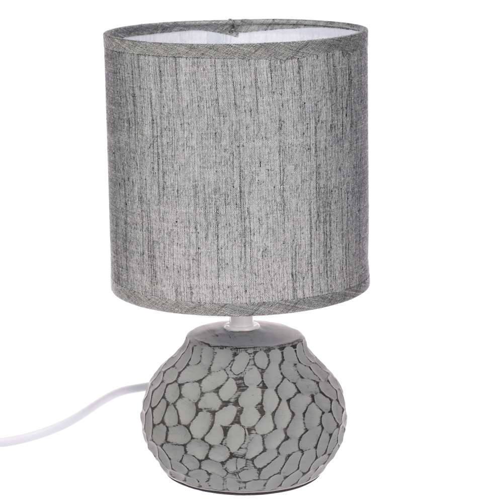 BY Светильник переносной настольный Альмерия, 25 см, Е14, 40 Вт, 230 В, керамика, текстиль, графит - #3