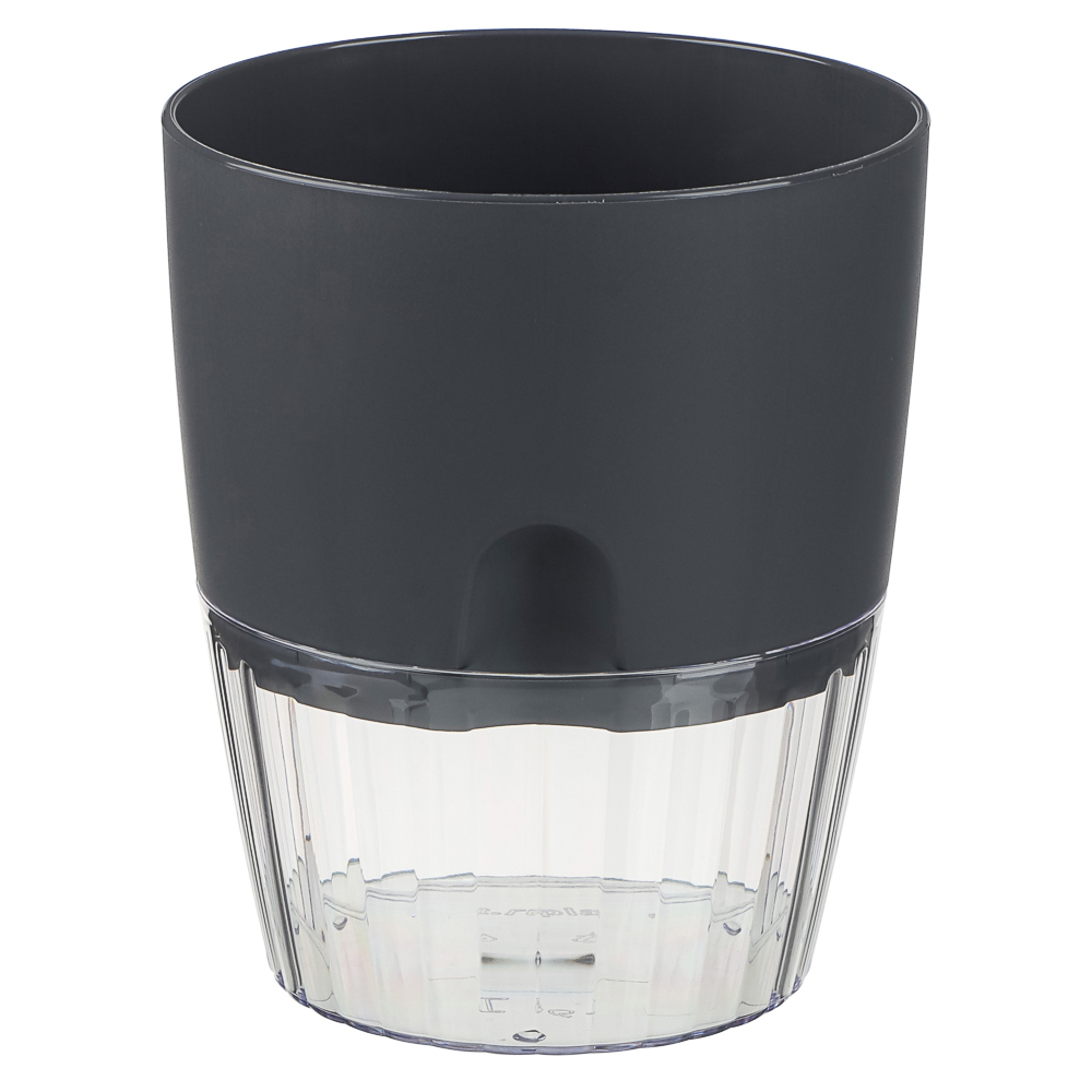 Горшок для цветов с поддоном "Аквадуэт" 1,5л, d13см, цв.антрацит - #3