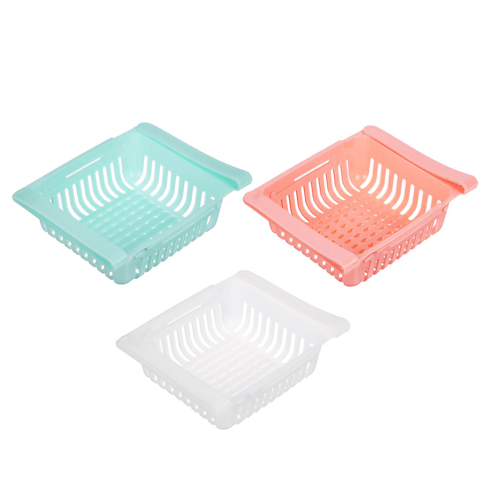 Контейнер в холодильник тм VETTA, раздвижной, 19,5-27,5х15,5х7h см, полипропилен - #1