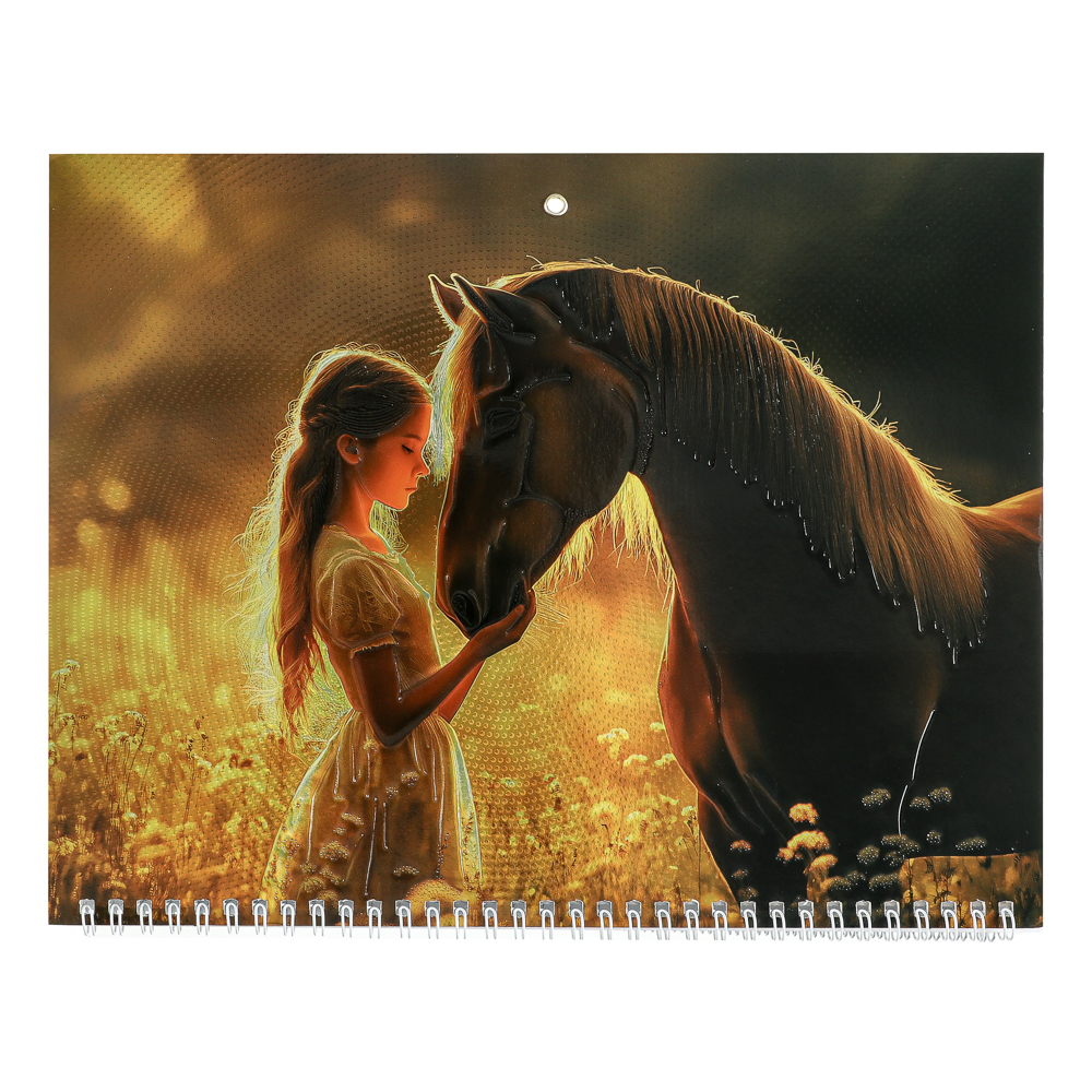 Календарь квартальный Символ Года 2026, 31x68см, тиснение с металлизированным покрытием - #5