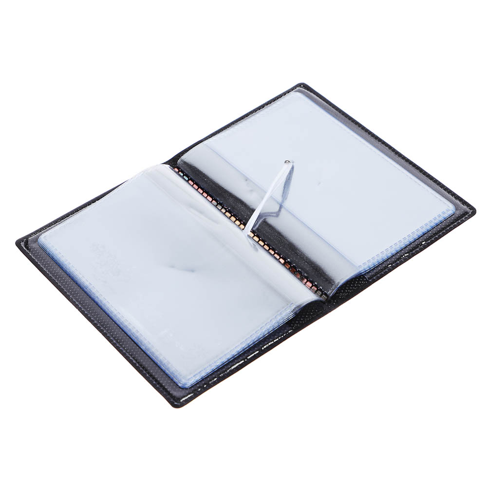 Визитница-картхолдер тм ЮL на 10 карт с удерживающей резинкой, ПВХ, 10,4х7см, 6 дизайнов - #6