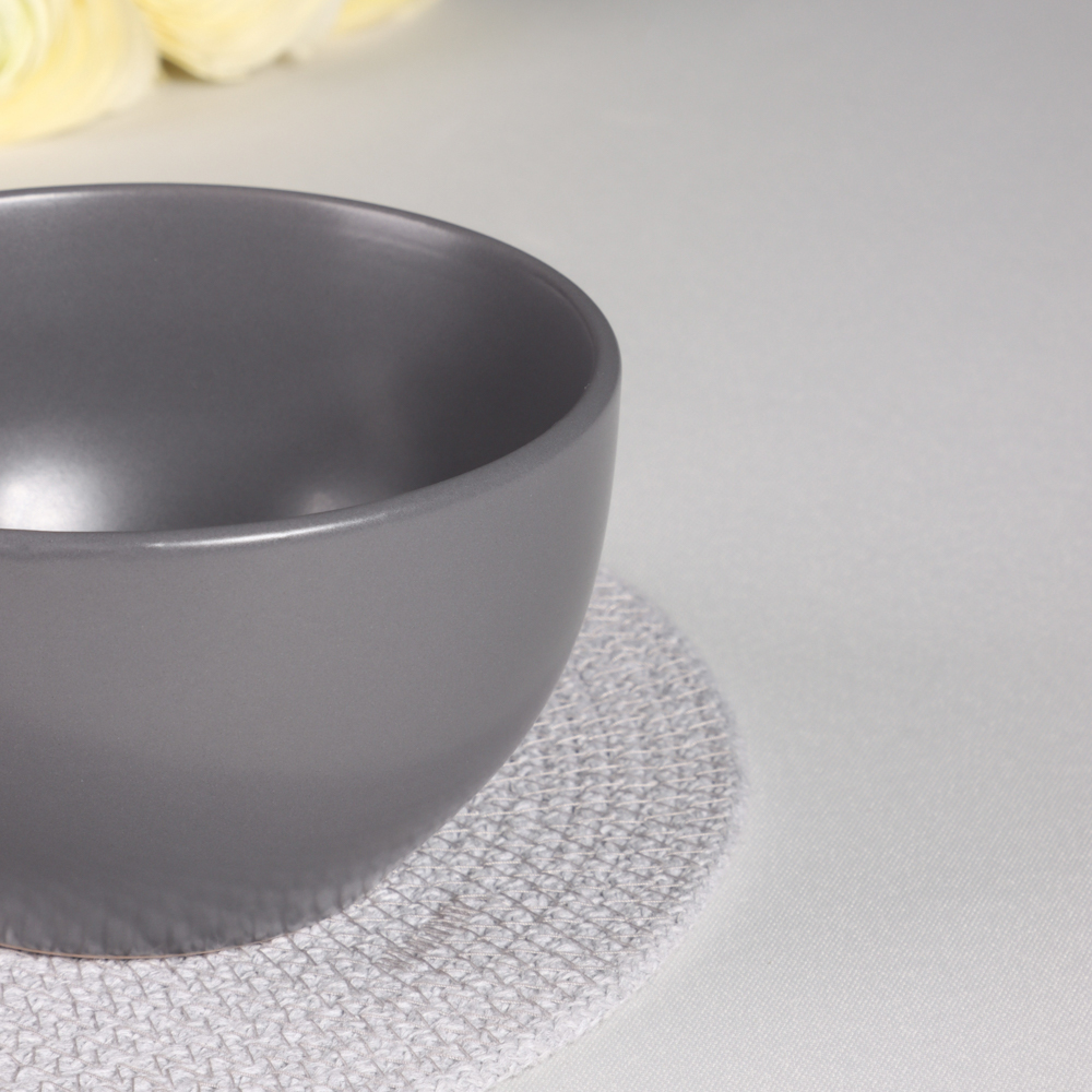 MILLIMI Салатник 710мл, 14х8см, керамика, графит - #8