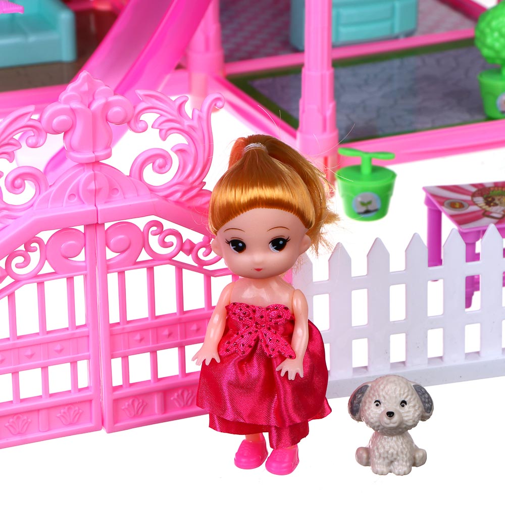 ИГРОЛЕНД Дом для куклы с акс., питомцами и  куклой, ABS, PP, - #4