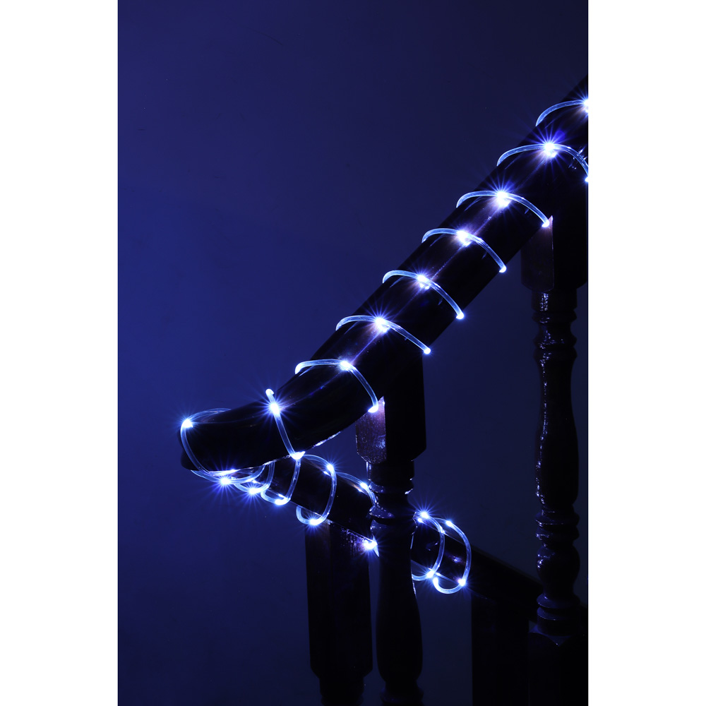 СНОУ БУМ Эл.гирлянда шнур 5м, 50LED, белый, пост.свеч., ПВХ прозр., d5мм, IP65, 220В - #5
