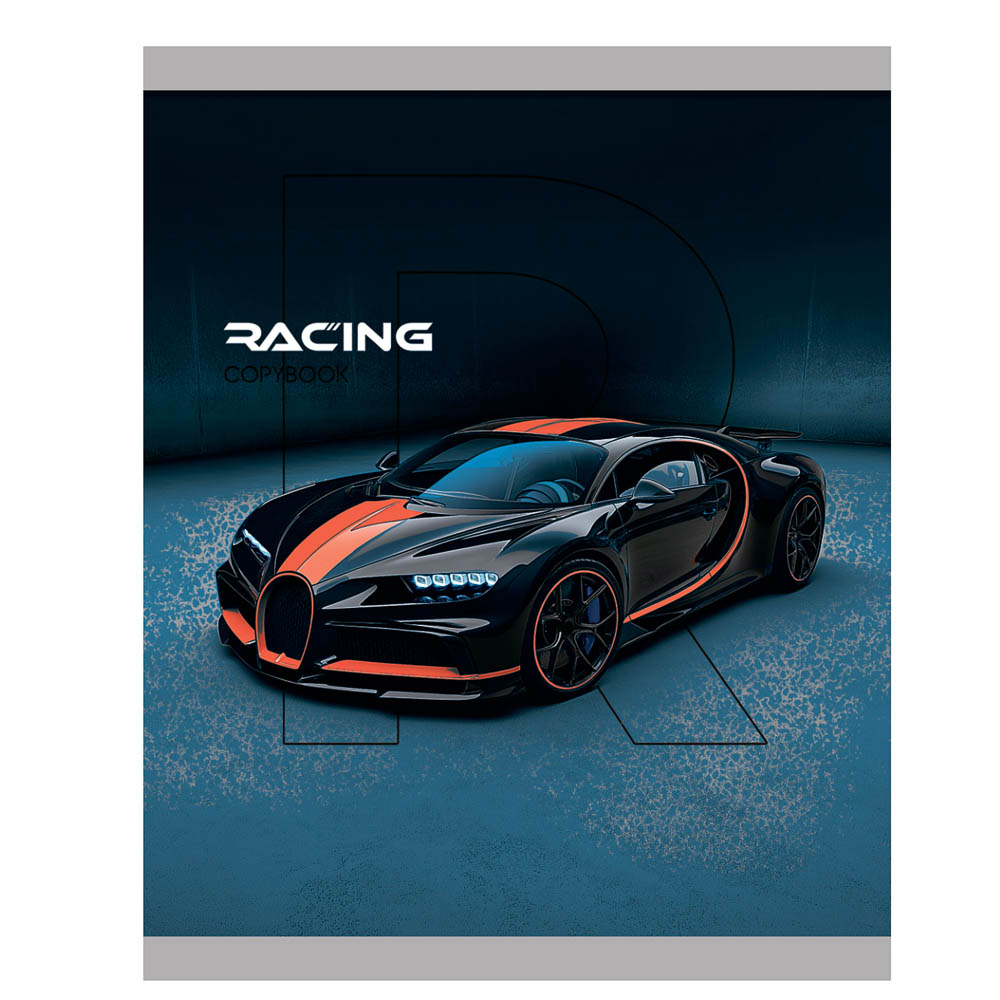 Тетрадь 48 л., А5, в клетку, БЕЛЫЕ ЛИСТЫ, обложка картон, скрепка, ТВИН-лак - #2