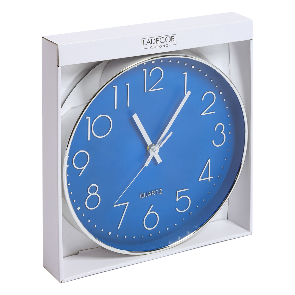 Часы настенные Ladecor chrono, цвет синий - #3