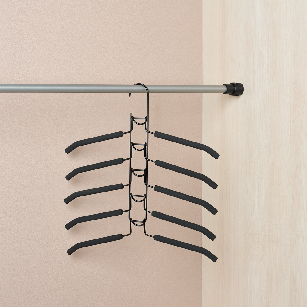 VETTA Вешалка-органайзер на 5 вещей с покрытием из вспененного ПВХ - #7