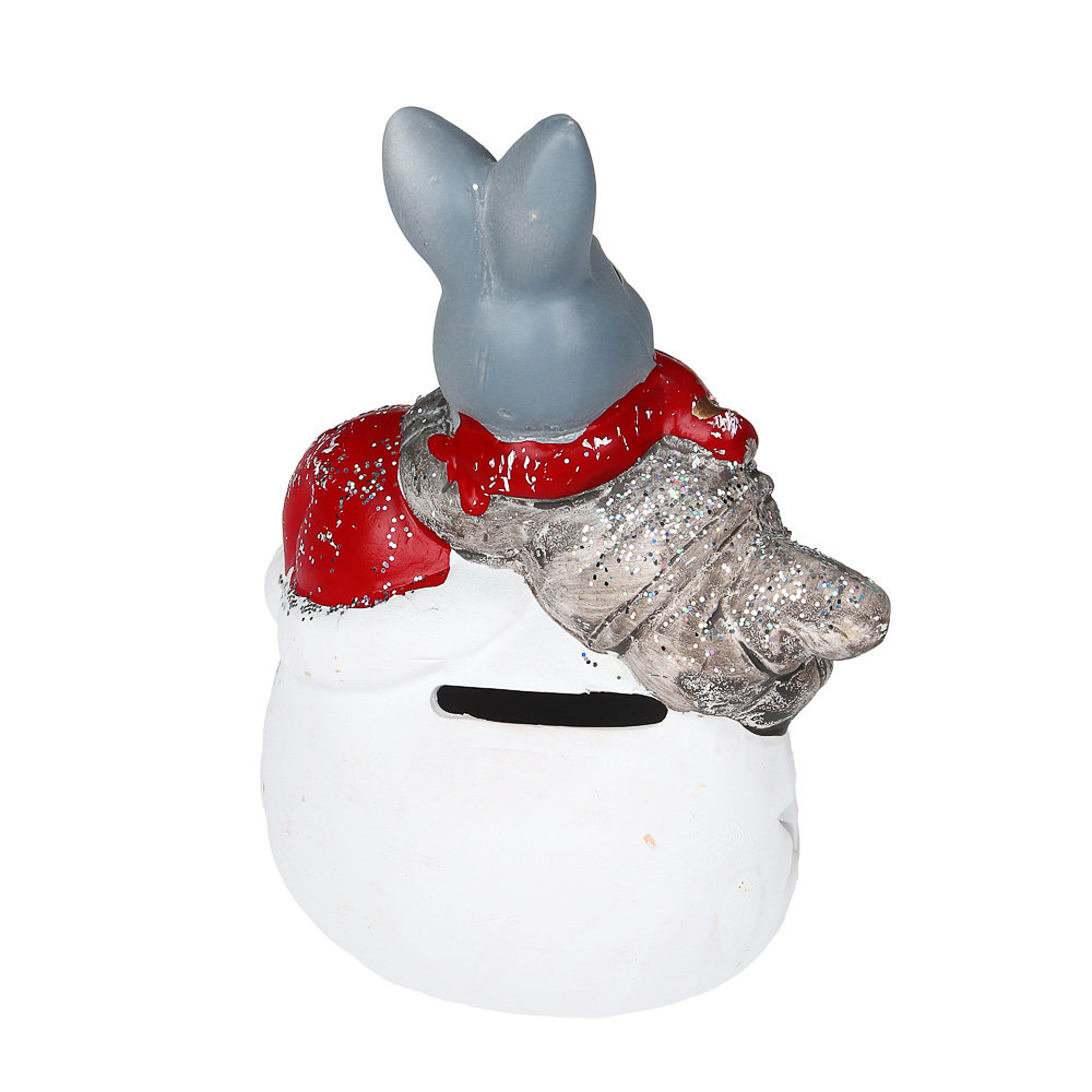 СНОУ БУМ Фигурка в виде кролика с подсветкой, керамика, 9,3x8,8x13,8 см, арт 1, 2 вида - #6