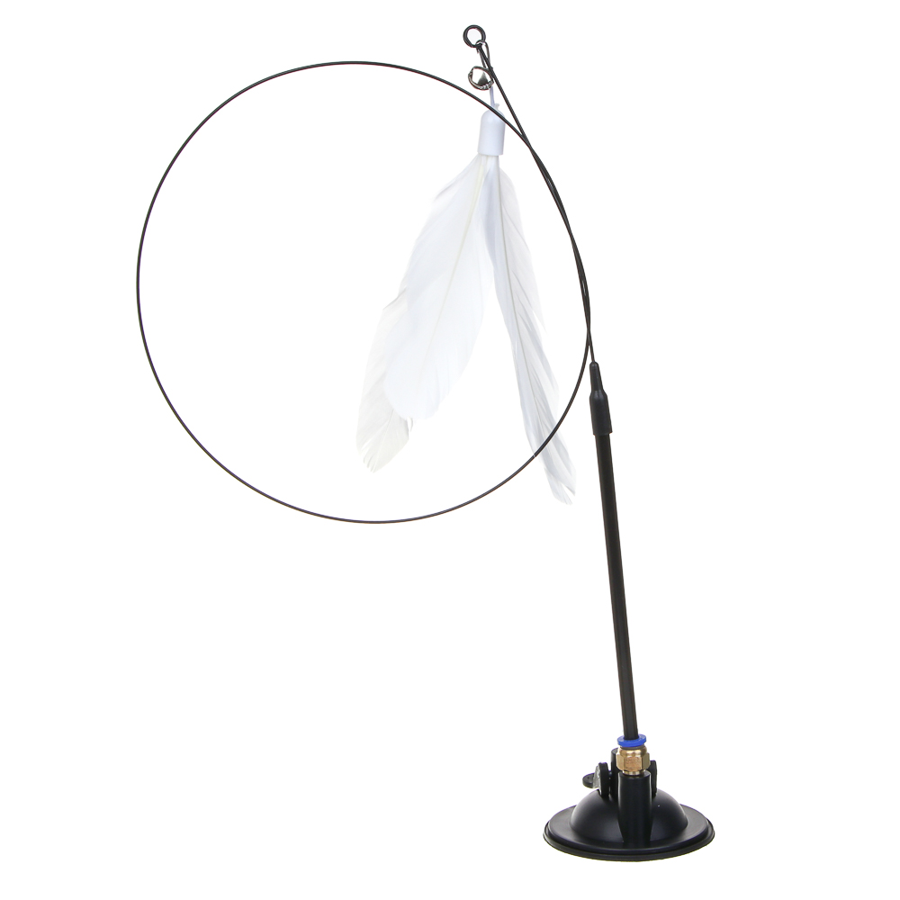 VETTA Дразнилка на присоске, перья, стальная проволока, поливинилхлорид, 88 см - #6