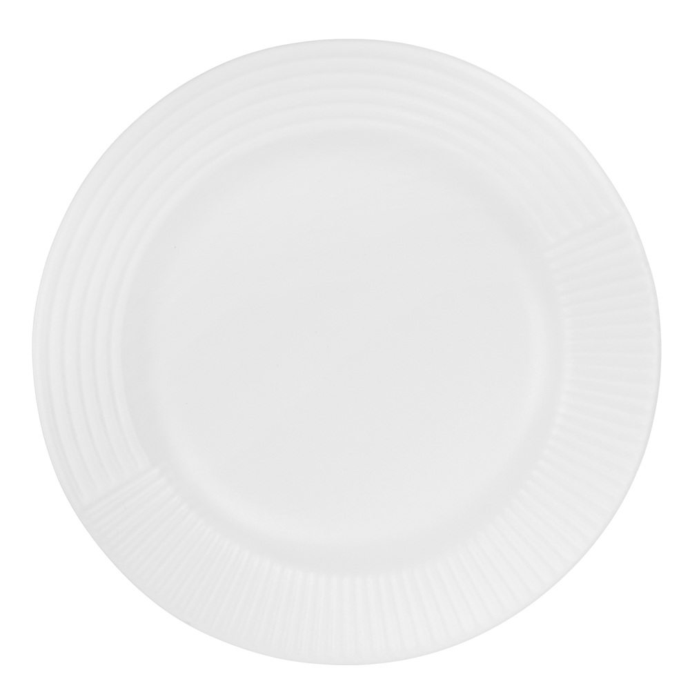 MILLIMI Монблан тарелка закусочная 20,8x2,5см, керамика, белый - #1