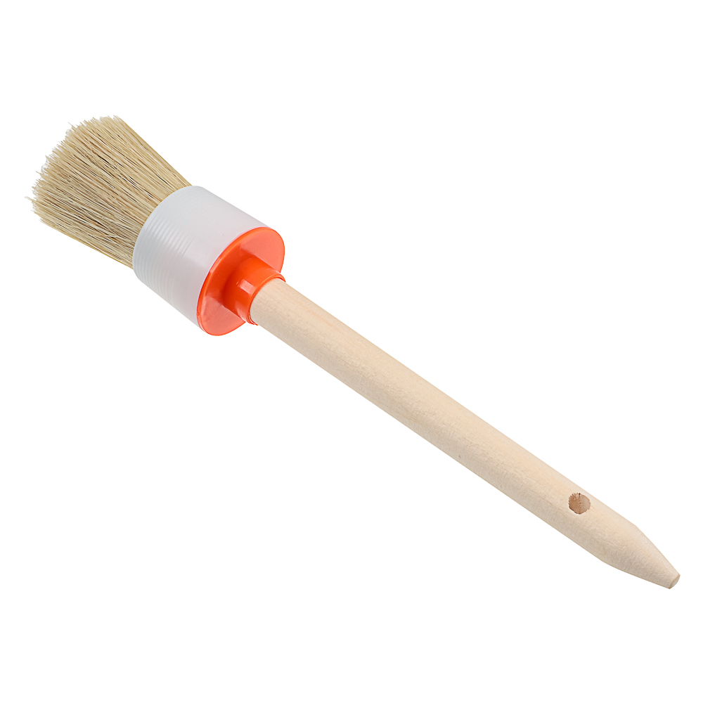 ЕРМАК Кисть круглая в пласт. корпусе нат. щетина № 10 (40мм) - #1