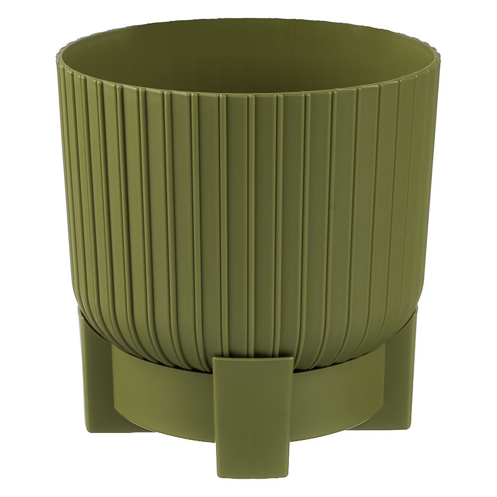 Горшок для цветов с поддоном "Торин" 3,3л, d17,5см, цв. папоротник - #1