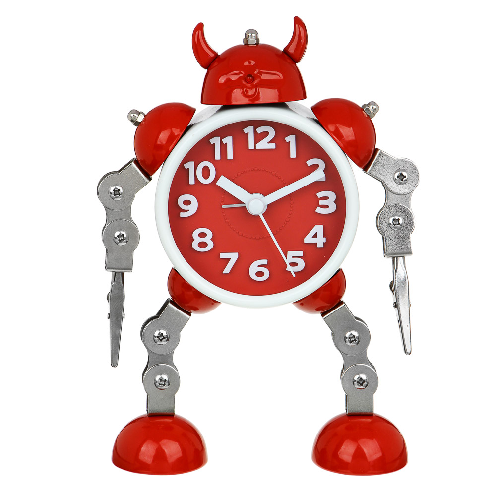 LADECOR Часы настольные металлические, 12x4,5x18,5см, цвет красный - #2