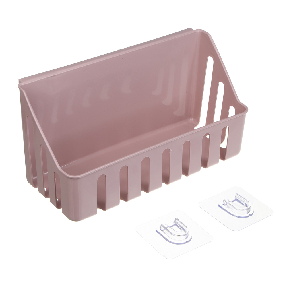 VETTA Classic Полка настенная прямоугольная, пластик, 28x11x7 см, пудровый [478-292] - #2