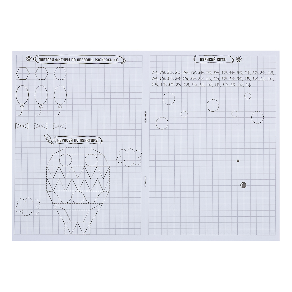 ПРОФ-ПРЕСС Книжка "Графические диктанты", 16,5x23,5см, 12 стр., 4 дизайна - #3