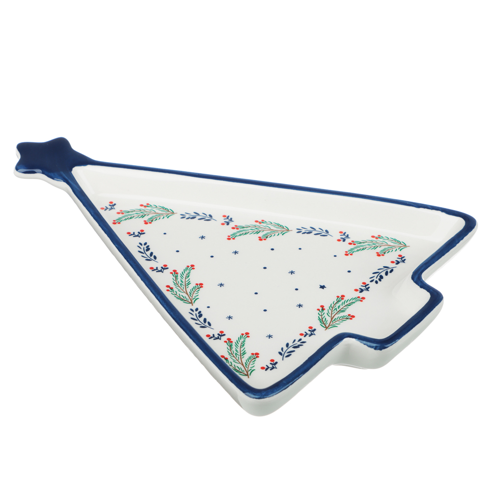 MILLIMI Нордик Блюдо в форме ёлки, 21х16х2,5см, керамика - #2